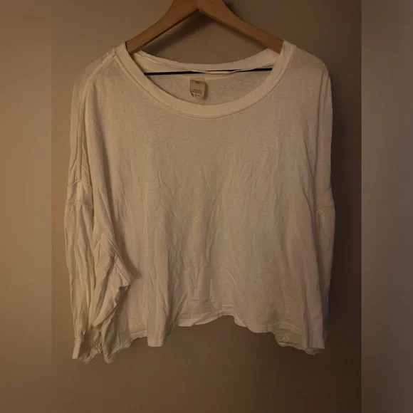 Free People White Long Sleeve Blouse - Picture 2 of 3